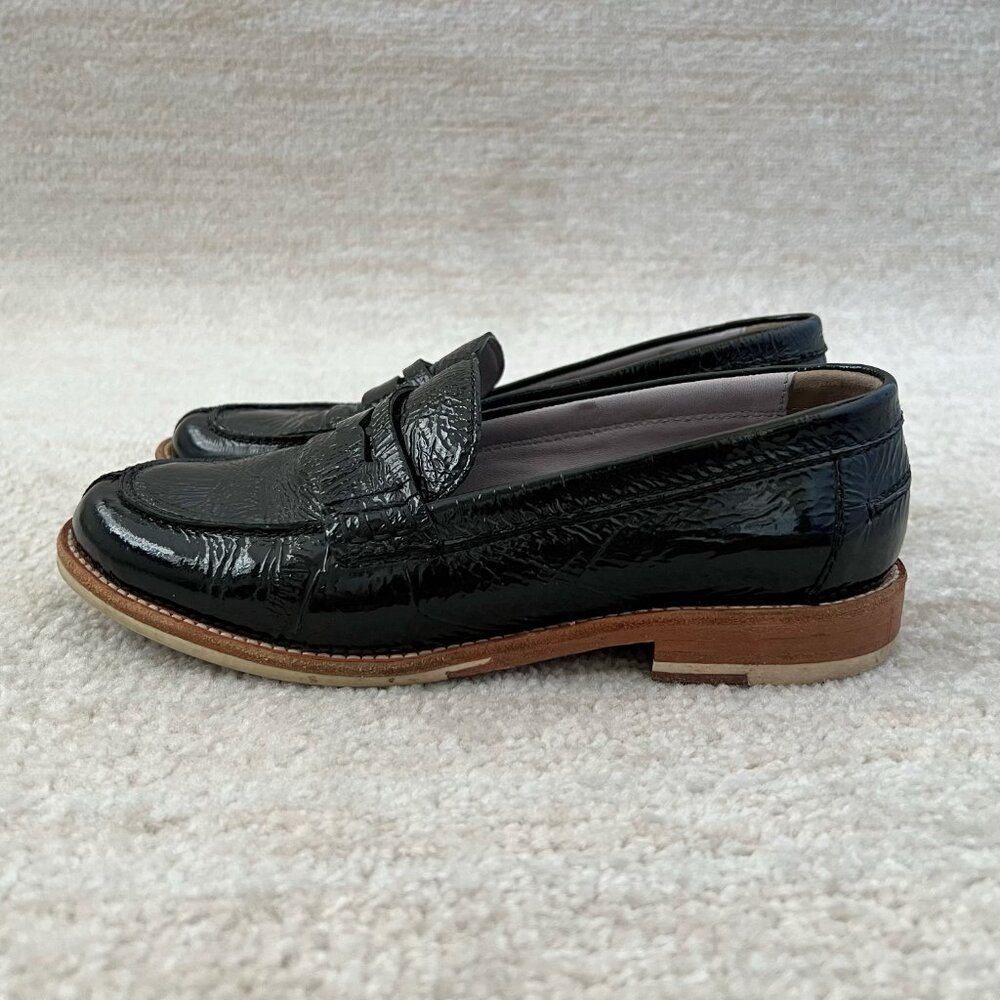 Johnston & Murphy Black Patent Leather Loafers Shoes 6.5